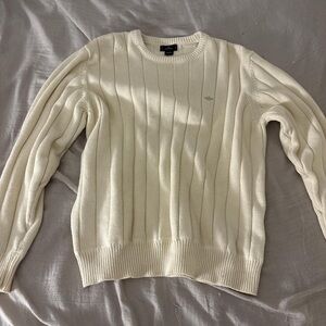 Dockers Ivory Ribbed Knit Sweater